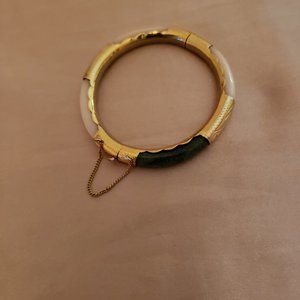 Ivory, Turquoise and gold Bracelet